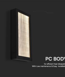 Επιτοίχιο Φωτιστικό Εξωτερικού Χώρου LED 20W 3000K IP65 Μαύρου Χρώματος V-TAC – 10558