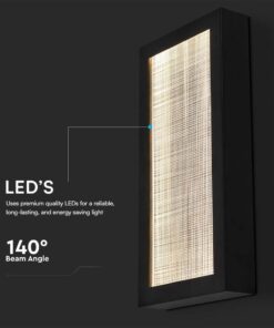 Επιτοίχιο Φωτιστικό Εξωτερικού Χώρου LED 20W 3000K IP65 Μαύρου Χρώματος V-TAC – 10558