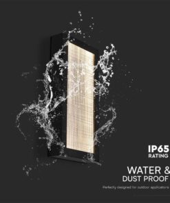 Επιτοίχιο Φωτιστικό Εξωτερικού Χώρου LED 20W 3000K IP65 Μαύρου Χρώματος V-TAC – 10558