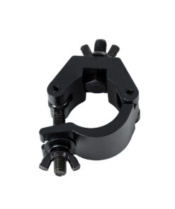 GloboStar® CLAMPS 51183 Επαγγελματικός Γάντζος Hook Αλουμινίου Ύψηλης Αντοχής για Κρέμαση, Στήριξη & Τοποθέτηση Προϊόντων Stage σε Τράσες – Μ8 x Π5.5 x Υ3cm – Μαύρο