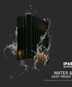 Επιτοίχιο Φωτιστικό Εξωτερικού Χώρου LED 12W 3000K IP65 Μαύρου Χρώματος V-TAC – 10559