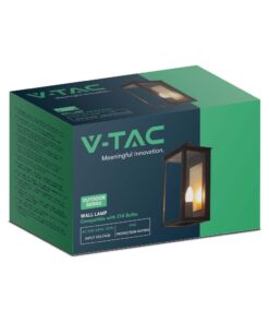 Επιτοίχιο Φωτιστικό Εξωτερικού Χώρου 1xE14 IP65 Μαύρου Χρώματος V-TAC – 10561
