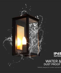 Επιτοίχιο Φωτιστικό Εξωτερικού Χώρου 1xE14 IP65 Μαύρου Χρώματος V-TAC – 10561