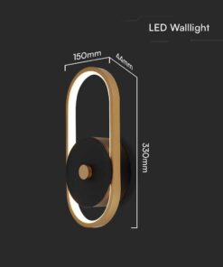 Επιτοίχιο Φωτιστικό Εξωτερικού Χώρου LED 15W 3000K IP54 Χρώματος Ορειχάλκου V-TAC – 10562