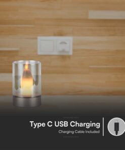 Φωτιστικό Γραφείου LED 2W Επαναφορτιζόμενο Dimmable Χρυσού Χρώματος V-TAC – 10566