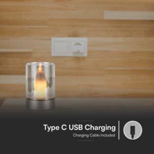 Φωτιστικό Γραφείου LED 2W Επαναφορτιζόμενο Dimmable Χρυσού Χρώματος V-TAC – 10566