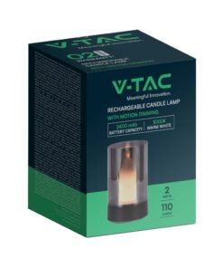 Φωτιστικό Γραφείου LED 2W Επαναφορτιζόμενο Dimmable Χρώματος Καπνού V-TAC – 10567