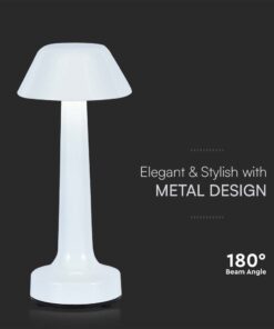 Φωτιστικό Γραφείου LED 1W Επαναφορτιζόμενο Dimmable Λευκού Χρώματος V-TAC – 10569