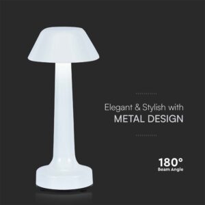 Φωτιστικό Γραφείου LED 1W Επαναφορτιζόμενο Dimmable Λευκού Χρώματος V-TAC – 10569