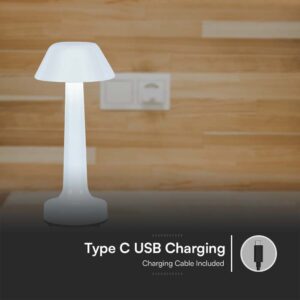 Φωτιστικό Γραφείου LED 1W Επαναφορτιζόμενο Dimmable Λευκού Χρώματος V-TAC – 10569