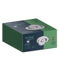 30W LED COB Downlight 3IN1 White Body V-TAC – 10583