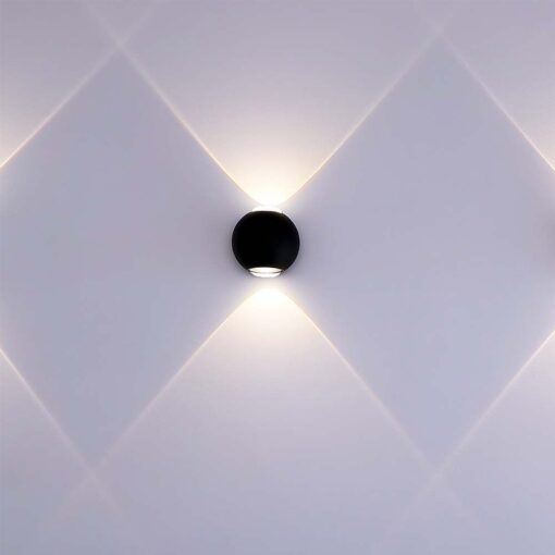 Απλίκα Up-Down LED 2W 3000K Μαύρου Χρώματος V-TAC – 10584