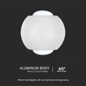 Απλίκα Up-Down LED 2W 3000K Λευκού Χρώματος V-TAC – 10585