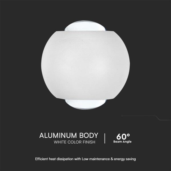 Απλίκα Up-Down LED 2W 3000K Λευκού Χρώματος V-TAC – 10585