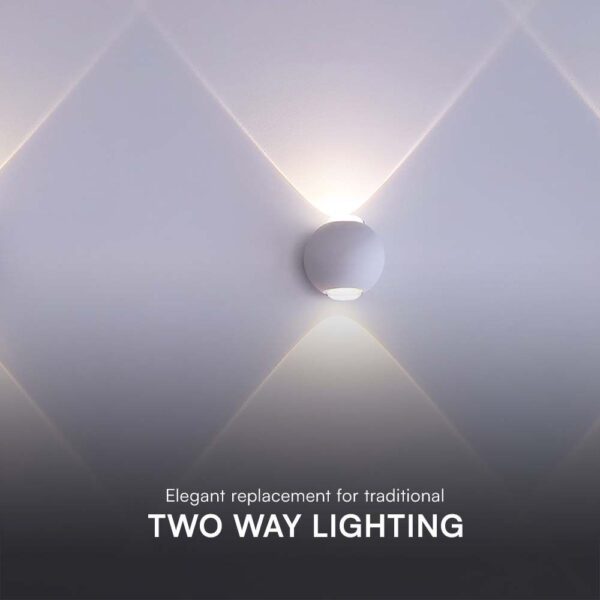 Απλίκα Up-Down LED 2W 3000K Λευκού Χρώματος V-TAC – 10585