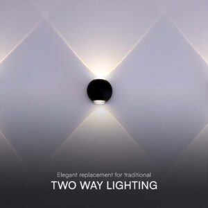 Απλίκα Up-Down LED 2W 4000K Μαύρου Χρώματος V-TAC – 10586
