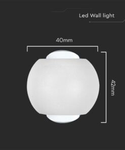 Απλίκα Up-Down LED 2W 4000K Λευκού Χρώματος V-TAC – 10587