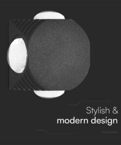 Απλίκα LED 4W 3000K Μαύρου Χρώματος V-TAC – 10588