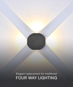 Απλίκα LED 4W 3000K Μαύρου Χρώματος V-TAC – 10588