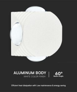 Απλίκα LED 4W 3000K Λευκού Χρώματος V-TAC – 10589