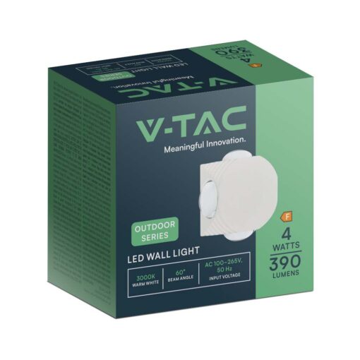 Απλίκα LED 4W 4000K Λευκού Χρώματος V-TAC – 10591