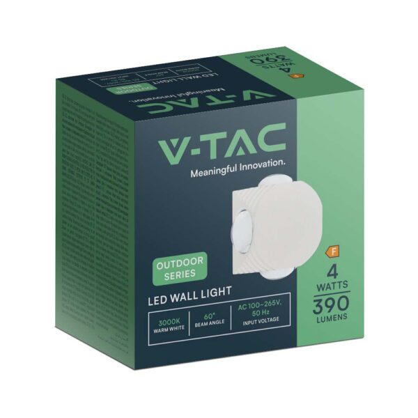 Απλίκα LED 4W 4000K Λευκού Χρώματος V-TAC – 10591