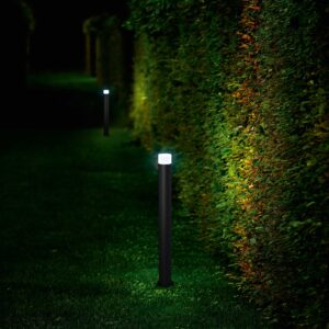 IDEAL LUX Φωτιστικό Δαπέδου Κήπου VENUS 1xGU10 IP44 Σκούρου Γκρι Χρώματος – 106175