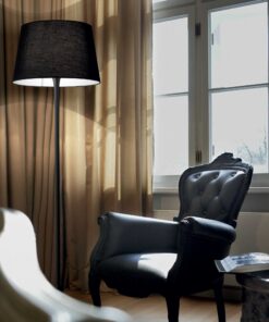 IDEAL LUX Φωτιστικό Δαπέδου LONDON 1xE27 Μαύρου Χρώματος – 110240