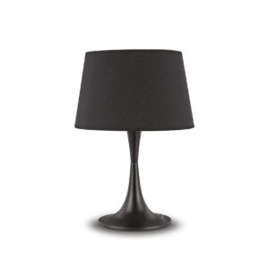 IDEAL LUX Επιτραπέζιο Φωτιστικό LONDON 1xE27 Μαύρου Χρώματος – 110455