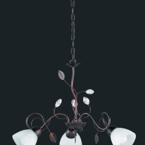 Πολυέλαιος Trio Lighting   E14 Σκουριά Αντικέ Μεταλλικό    110700328