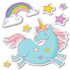 Unicorns Princess αυτοκόλλητα με μήνυμα τοίχου M Ango – 11113