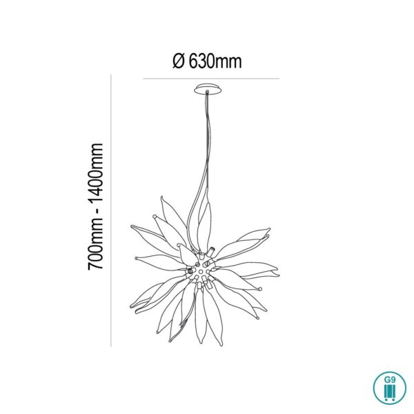 IDEAL LUX LEAVES SP8 – 111957