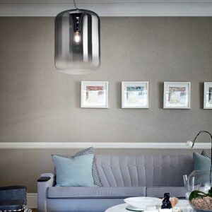 IDEAL LUX Φωτιστικό Οροφής KEN 1xE27 Γκρι Χρώματος – 112107