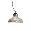 IDEAL LUX Κρεμαστό Φωτιστικό BISTRO 1xE27 Φιμέ Χρώματος – 112343