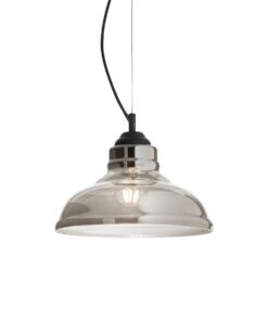 IDEAL LUX Κρεμαστό Φωτιστικό BISTRO 1xE27 Φιμέ Χρώματος – 112343