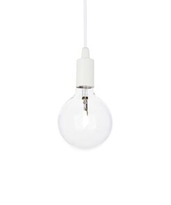 IDEAL LUX Κρεμαστό Φωτιστικό Οροφής EDISON 1xE27 Λευκού Χρώματος – 113302