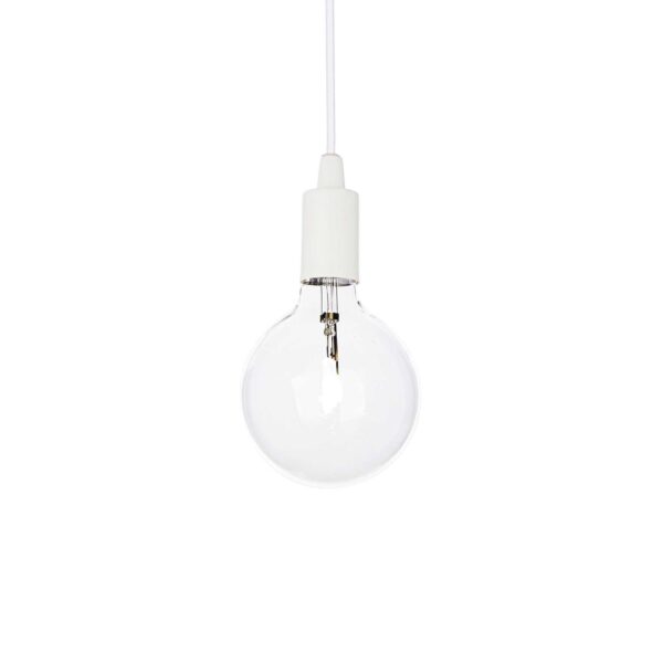 IDEAL LUX Κρεμαστό Φωτιστικό Οροφής EDISON 1xE27 Λευκού Χρώματος - 113302