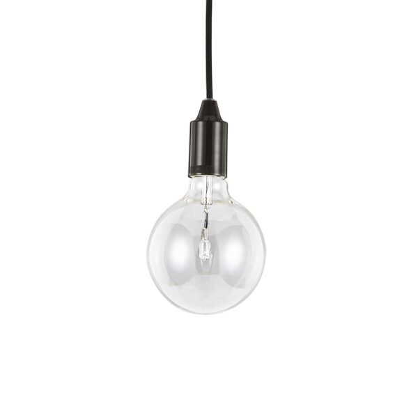 IDEAL LUX Κρεμαστό Φωτιστικό EDISON 1xE27 Μαύρου Χρώματος - 113319