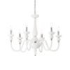IDEAL LUX Κρεμαστό Φωτιστικό DOGE 6xE14 Λευκού Χρώματος – 113678