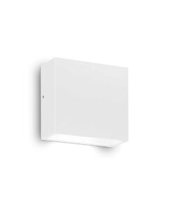 IDEAL LUX Επιτοίχιο Φωτιστικό Εξωτερικού Χώρου TETRIS-1 1xG9 IP44 Λευκού Χρώματος – 114293