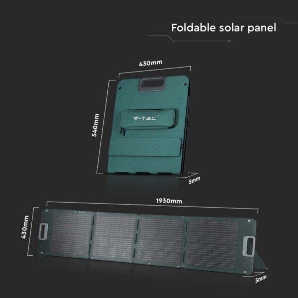 2*120W Foldable Solar Panel For Portable Power Station V-TAC – 11565
