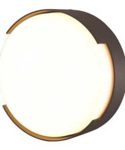 ΠΛΑΦΟΝΙΕΡΑ ΣΤΡΟΓΓΥΛΗ LED 16W Φ250X50 3000K IP54 ΜΑΥΡΗ PRO EUROLAMP – 145-20204