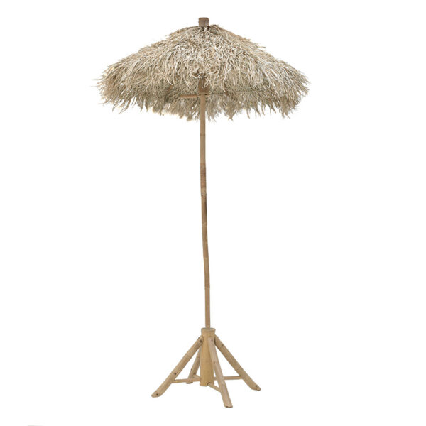 Garden umbrella pakoworld natural bamboo D1.5x2.6 m beige 115-001868