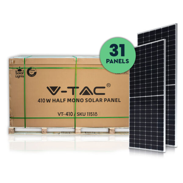 SET Solar Panel Mono 410W 31 τεμαχίων 12.71kW V-TAC – 1151831