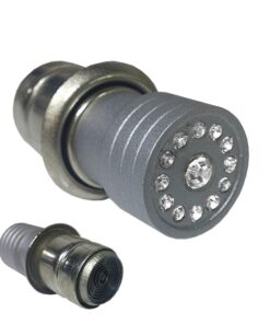 GloboStar® 115206 Αναπτήρας Αυτοκινήτου Ασημί με Διαμαντάκια