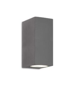 IDEAL LUX Φωτιστικό Τοίχου UP IP44 2xG9 Χρώματος Ανθρακί – 115337