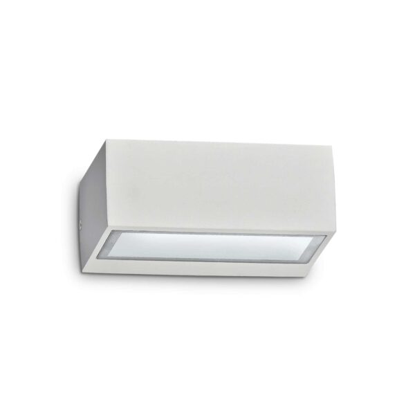 IDEAL LUX Απλίκα Τοίχου BIANCO 1xG9 IP44 Λευκού Χρώματος - 115351