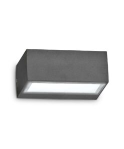IDEAL LUX Φωτιστικό Τοίχου TWIN 1xG9 IP44 Χρώματος Ανθρακί – 115368