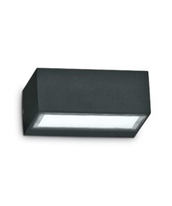 IDEAL LUX Φωτιστικό Τοίχου TWIN 1xG9 IP44 Μαύρου Χρώματος – 115375