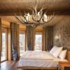 IDEAL LUX Κρεμαστό Φωτιστικό Οροφής CHALET 8xE14 Χρώμα Ξύλου – 115504
